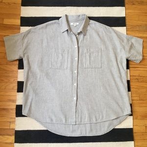 Soft Gray Blouse ~ Madewell  SZ M